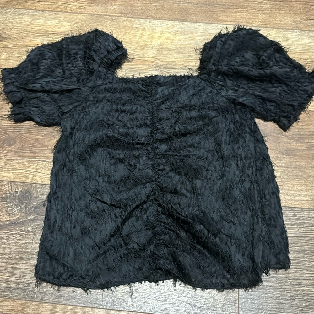 Zara kids puffer sleeve top